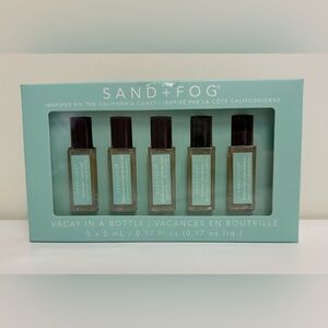 NWOT Sand + Fog Vacay in a Bottle Collection Body Oil Set - Five 5ml Rollers